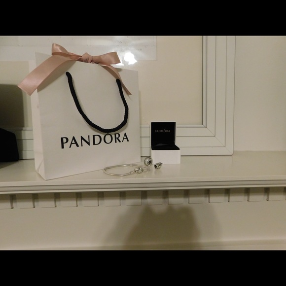 Pandora 7.5”Bracelet Heart Clasp Sterling Silver😍 - Picture 5 of 8